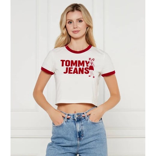 Tommy Jeans T-shirt | Cropped Fit ze sklepu Gomez Fashion Store w kategorii Bluzki damskie - zdjęcie 185015217