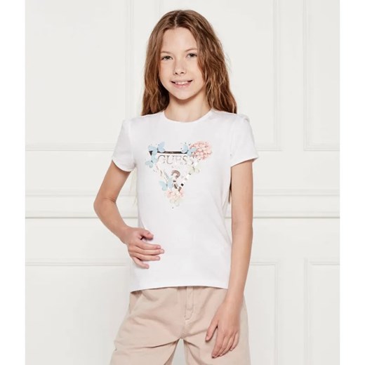 Guess T-shirt | Regular Fit ze sklepu Gomez Fashion Store w kategorii Bluzki dziewczęce - zdjęcie 185015369