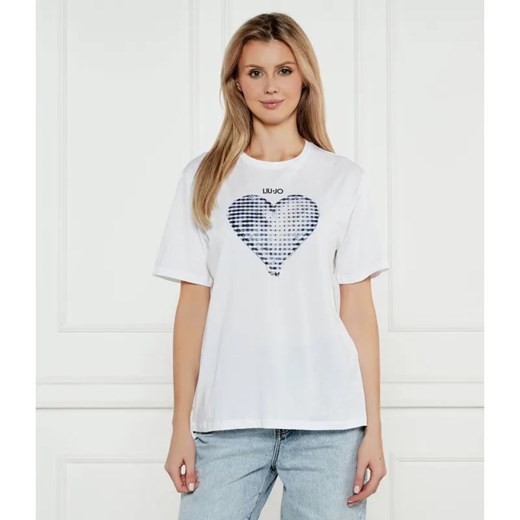 Liu Jo T-shirt | Regular Fit ze sklepu Gomez Fashion Store w kategorii Bluzki damskie - zdjęcie 185015445