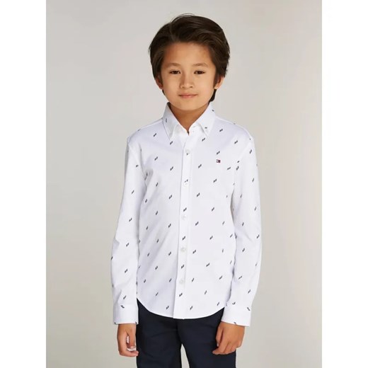Tommy Hilfiger Koszula ALLOVER | Regular Fit ze sklepu Gomez Fashion Store w kategorii Koszule chłopięce - zdjęcie 185015455