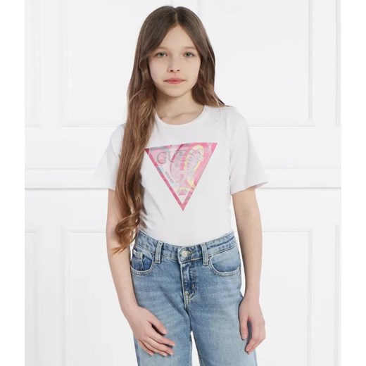 Guess T-shirt | Regular Fit ze sklepu Gomez Fashion Store w kategorii Bluzki dziewczęce - zdjęcie 185015618