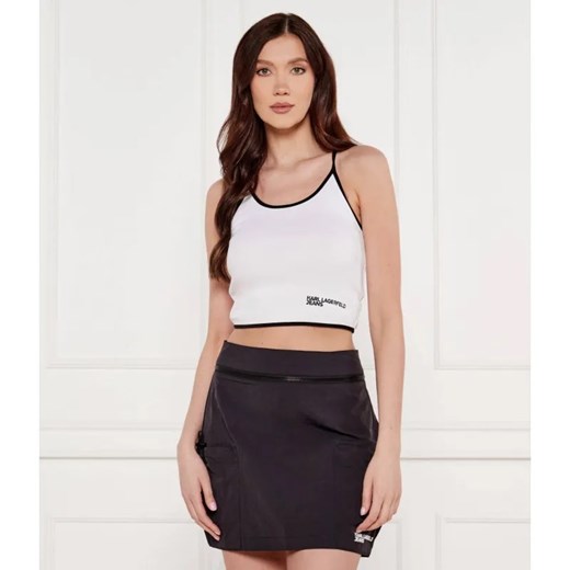 Karl Lagerfeld Jeans Top | Slim Fit ze sklepu Gomez Fashion Store w kategorii Bluzki damskie - zdjęcie 185015659