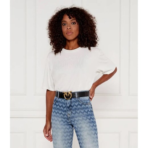 Pinko T-shirt SCANNER | Regular Fit ze sklepu Gomez Fashion Store w kategorii Bluzki damskie - zdjęcie 185015688