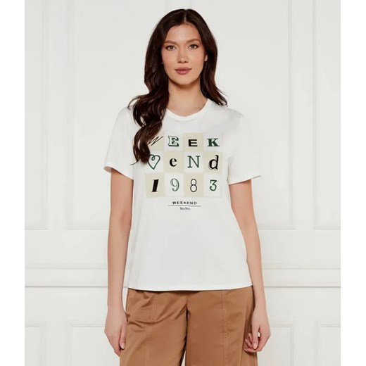 Weekend MaxMara T-shirt TEIERA | Regular Fit ze sklepu Gomez Fashion Store w kategorii Bluzki damskie - zdjęcie 185015695