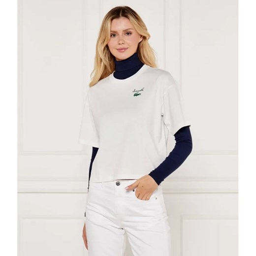 Lacoste T-shirt | Relaxed fit ze sklepu Gomez Fashion Store w kategorii Bluzki damskie - zdjęcie 185015926
