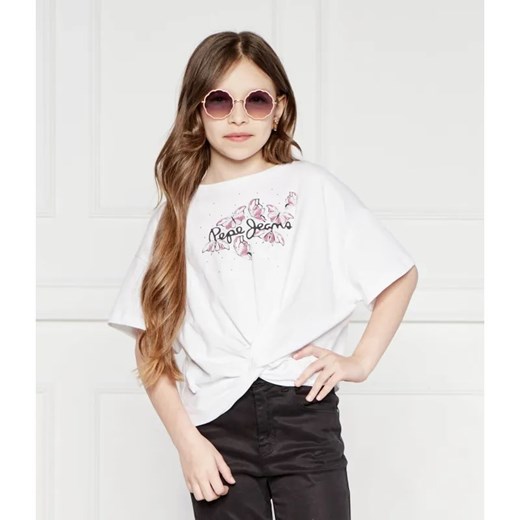 Pepe Jeans London T-shirt QUINDARA | Regular Fit ze sklepu Gomez Fashion Store w kategorii Bluzki dziewczęce - zdjęcie 185016008