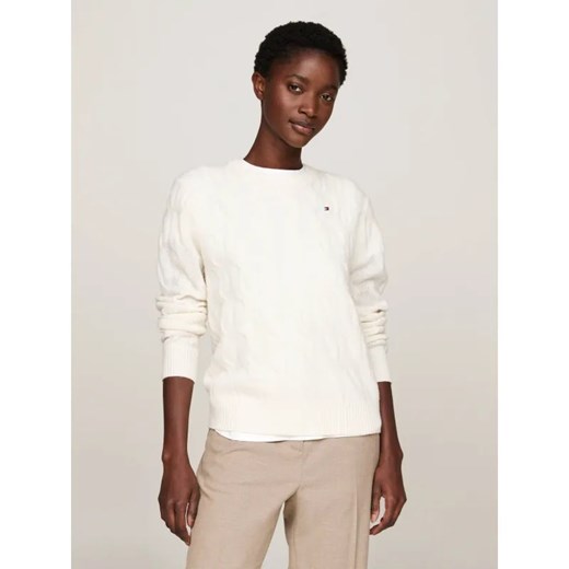 Tommy Hilfiger Wełniany sweter | Regular Fit ze sklepu Gomez Fashion Store w kategorii Swetry damskie - zdjęcie 185016067