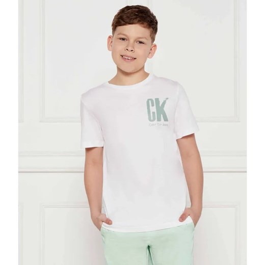 Calvin Klein Jeans T-shirt | Regular Fit ze sklepu Gomez Fashion Store w kategorii T-shirty chłopięce - zdjęcie 185016157