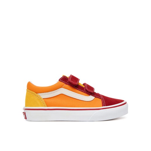 Tenisówki Vans Old Skool V Retro VN000CYABMC1 Pomarańczowy ze sklepu eobuwie.pl w kategorii Trampki dziecięce - zdjęcie 185016405