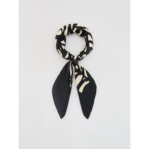 Reserved - Plisowana apaszka - czarny Reserved ONE SIZE Reserved