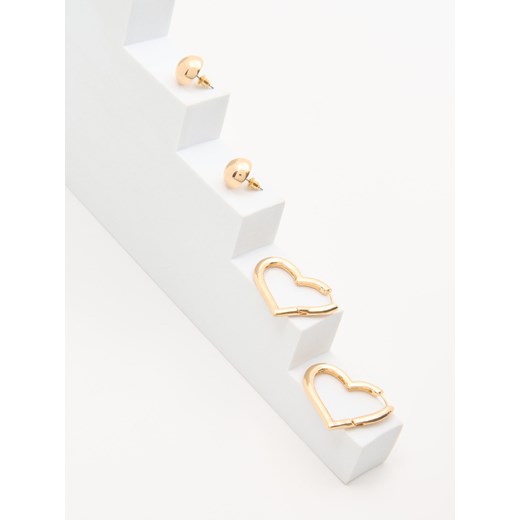 Sinsay - Kolczyki 2 pack - złoty Sinsay One Size Sinsay