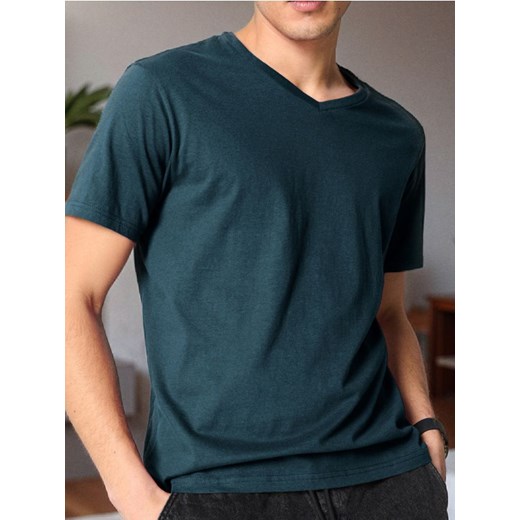 Sinsay - Koszulka - niebieski ze sklepu Sinsay w kategorii T-shirty męskie - zdjęcie 185019488