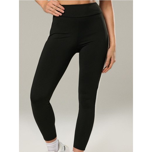 Sinsay - Legginsy sportowe z lampasami Gym Hard - czarny Sinsay S promocja Sinsay