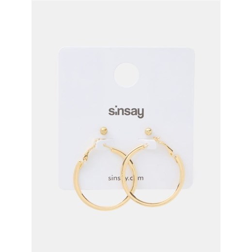 Sinsay - Kolczyki 2 pack - złoty ze sklepu Sinsay w kategorii Kolczyki - zdjęcie 185019575