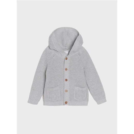 Sinsay - Sweter z kapturem - szary - id: 653EM-09M - marki Sinsay - 185019649 Sinsay - Sweter z kapturem - szary ze sklepu Sinsay w kategorii Bluzy i swetry - zdjęcie 185019649