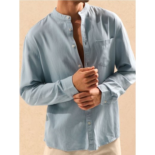 Sinsay - Koszula regular - błękitny - id: 9926S-05X - marki Sinsay - 185019765 Sinsay - Koszula regular - błękitny ze sklepu Sinsay w kategorii Koszule męskie - zdjęcie 185019765