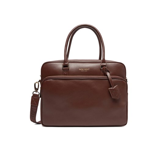 Torba na laptopa Nine West CEO-EMMA-LA482-2847 Brązowy ze sklepu eobuwie.pl w kategorii Torby na laptopa - zdjęcie 185021035