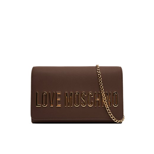 Torebka LOVE MOSCHINO JC4103PP1NKD0301 Brązowy ze sklepu eobuwie.pl w kategorii Kopertówki - zdjęcie 185021115