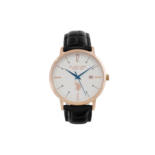 Zegarek U.S. Polo Assn. Dorian USP7276WH Czarny ze sklepu eobuwie.pl w kategorii Zegarki - zdjęcie 185021117