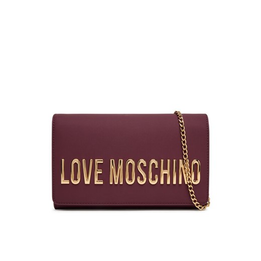 Torebka LOVE MOSCHINO JC4103PP1NKD0552 Bordowy ze sklepu eobuwie.pl w kategorii Kopertówki - zdjęcie 185021147