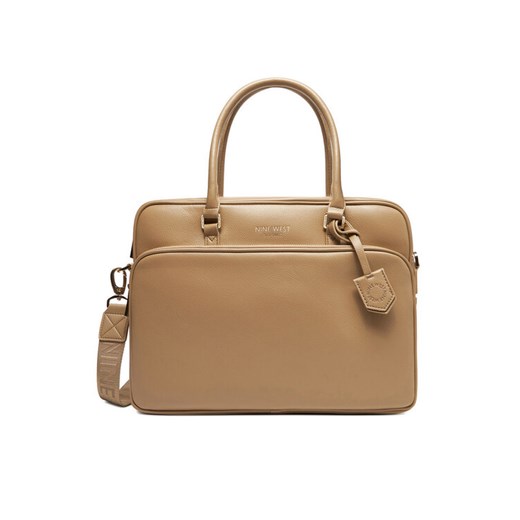 Torba na laptopa Nine West CEO-EMMA-LA482-2847 Beżowy ze sklepu eobuwie.pl w kategorii Torby na laptopa - zdjęcie 185021216