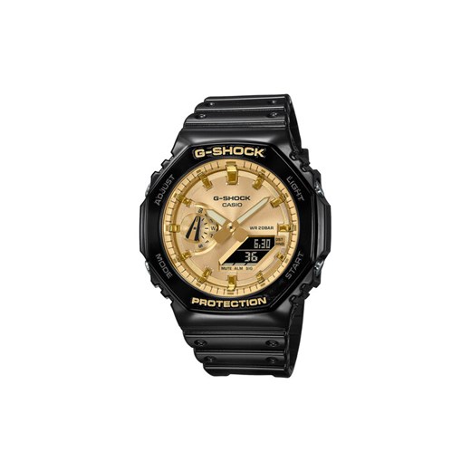 G-Shock Zegarek Octagon GA-2100GB-1AER Czarny ze sklepu MODIVO w kategorii Zegarki - zdjęcie 185022449