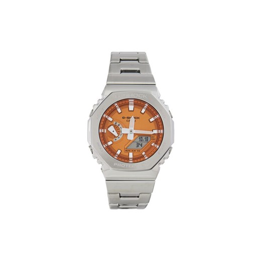 G-Shock Zegarek G-Steel GM-2110D-4AER Srebrny ze sklepu MODIVO w kategorii Zegarki - zdjęcie 185022597