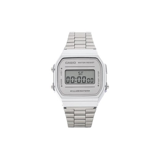 Casio Zegarek Vintage A168WEM-7EF Srebrny ze sklepu MODIVO w kategorii Zegarki - zdjęcie 185022605