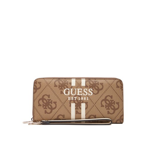 Guess Duży Portfel Damski Laurell II Slg SWOS74 59146 Beżowy ze sklepu MODIVO w kategorii Portfele damskie - zdjęcie 185022989