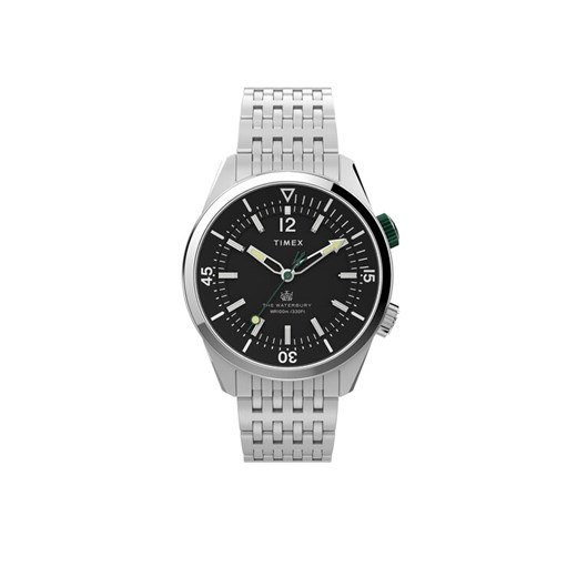 Timex Zegarek Waterbury TW2V49700 Srebrny ze sklepu MODIVO w kategorii Zegarki - zdjęcie 185023149