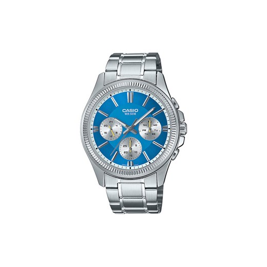 Casio Zegarek MTP-1375PD-2A2VEF Srebrny ze sklepu MODIVO w kategorii Zegarki - zdjęcie 185023218