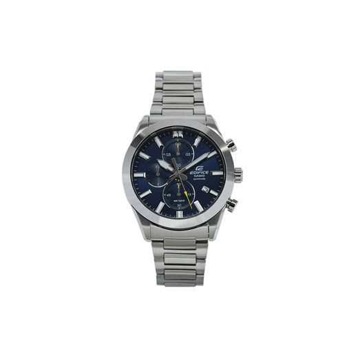 Casio Zegarek Edifice Sapphire Chronograph EFB-710D-2AVUEF Srebrny ze sklepu MODIVO w kategorii Zegarki - zdjęcie 185023448