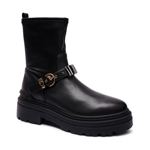 Pinko Skórzane botki na platformie MIA 27 ze sklepu Gomez Fashion Store w kategorii Botki - zdjęcie 185027706