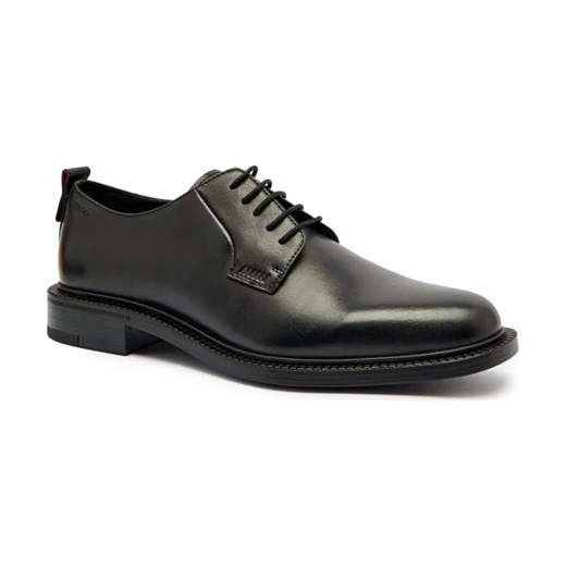 HUGO Skórzane derby Lysander ze sklepu Gomez Fashion Store w kategorii Buty eleganckie męskie - zdjęcie 185027708