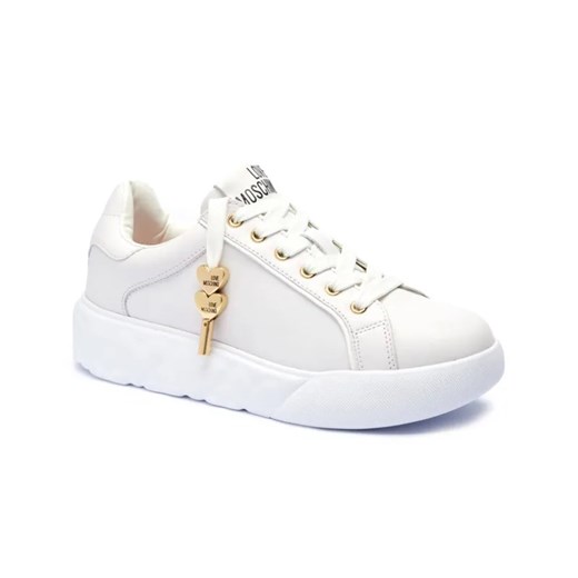 Love Moschino Skórzane sneakersy ze sklepu Gomez Fashion Store w kategorii Buty sportowe damskie - zdjęcie 185027776