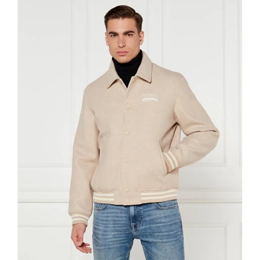 GUESS Kurtka bomber MELTON | Regular Fit ze sklepu Gomez Fashion Store w kategorii Kurtki męskie - zdjęcie 185027846