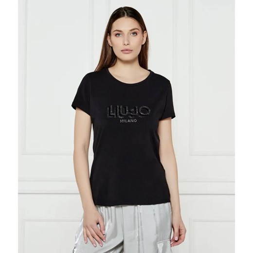 Liu Jo Sport T-shirt | Regular Fit ze sklepu Gomez Fashion Store w kategorii Bluzki damskie - zdjęcie 185027875
