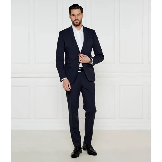 BOSS BLACK Garnitur H-Huge-2Pcs-224 | Slim Fit | z dodatkiem wełny ze sklepu Gomez Fashion Store w kategorii Garnitury męskie - zdjęcie 185027877
