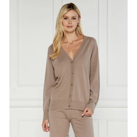 MM Wełniany kardigan TURTLEDOVE | Regular Fit | z dodatkiem kaszmiru ze sklepu Gomez Fashion Store w kategorii Swetry damskie - zdjęcie 185027948