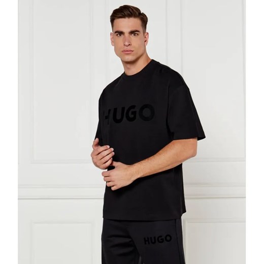 HUGO T-shirt Dinkee | Oversize fit ze sklepu Gomez Fashion Store w kategorii T-shirty męskie - zdjęcie 185028038