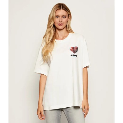 Pinko T-shirt | Loose fit ze sklepu Gomez Fashion Store w kategorii Bluzki damskie - zdjęcie 185028075