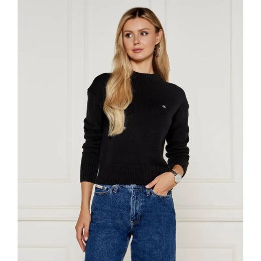 Calvin Klein Jeans Sweter | Regular Fit ze sklepu Gomez Fashion Store w kategorii Swetry damskie - zdjęcie 185028856