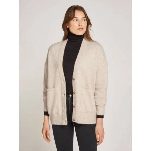 Calvin Klein Jeans Kardigan | Loose fit | z dodatkiem wełny ze sklepu Gomez Fashion Store w kategorii Swetry damskie - zdjęcie 185028897