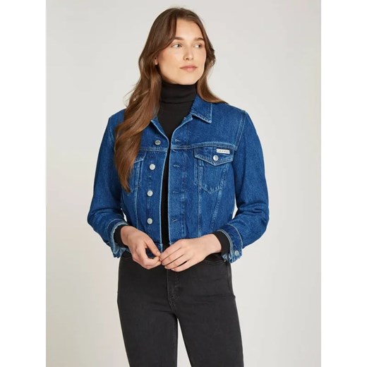 Calvin Klein Jeans Jeansowa kurtka 90s | Cropped Fit ze sklepu Gomez Fashion Store w kategorii Kurtki damskie - zdjęcie 185028945