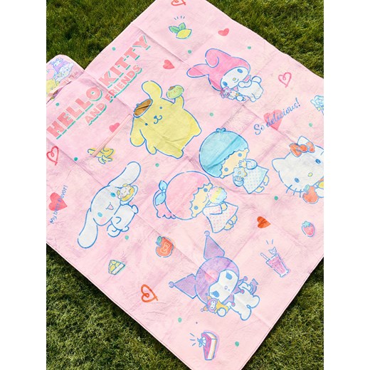Reserved - Koc piknikowy Hello Kitty and Friends - różowy ze sklepu Reserved w kategorii Kocyki dziecięce - zdjęcie 185029099