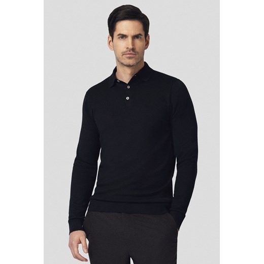 Sweter Polo z Wiskozą Czarny Jorge Lancerto XL Lancerto S.A.