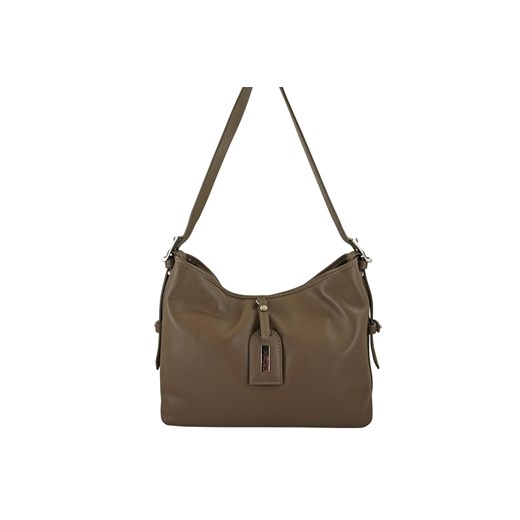 Codzienna torebka damska na ramię - Beżowa ciemna ze sklepu butyolivier w kategorii Torebki worki - zdjęcie 185029499