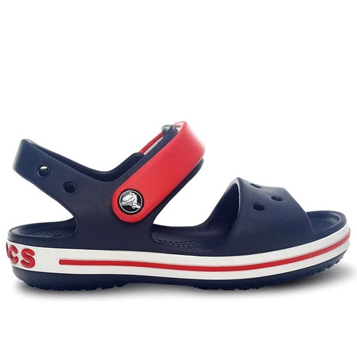 Sandały Crocs Crocband Sandal 12856-485 - granatowo-czerwone ze sklepu streetstyle24.pl w kategorii Sandały dziecięce - zdjęcie 185029666