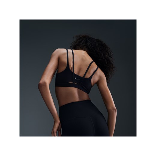 Damski stanik sportowy z wkładkami zapewniający lekkie wsparcie Nike Zenvy Strappy - Czerń ze sklepu Nike poland w kategorii Biustonosze - zdjęcie 185029669