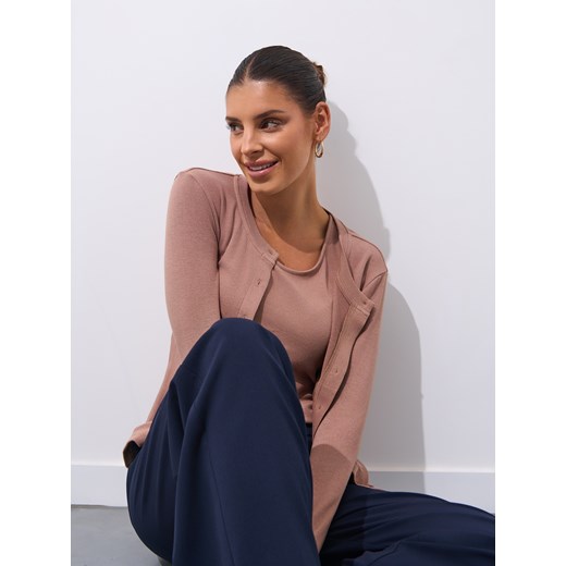 Mohito - Dzianinowy kardigan - beżowy Mohito XL Mohito